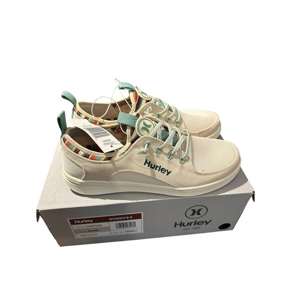 Hurley “Castaic” Women’s Colorful & Functional Casual Fashion Sneaker Beige NEW - Picture 1 of 7
